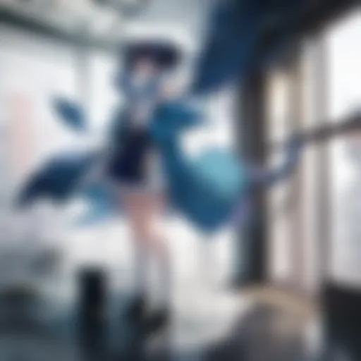 A captivating moment showcasing the protagonist in action