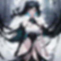 A depiction of the Lustrous characters in their crystalline forms