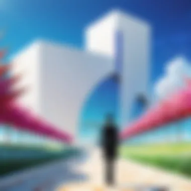The Striking Architectural Landscape An artistic representation of the unique world in Land of the Lustrous