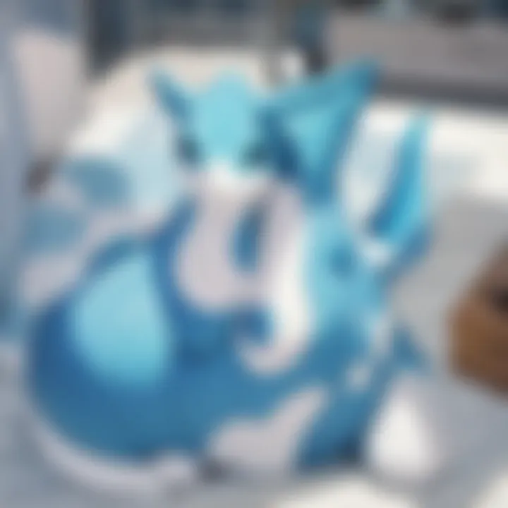 Detailed Close-Up of Lapras Plush Features