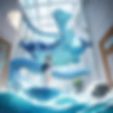 Majestic Lapras Majestic Lapras swimming gracefully in the Pokemon Center