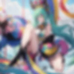 Vibrant LGBTQ Anime Characters Embracing Love