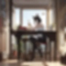 Majestic Cat Sculpture in Cat Paradise