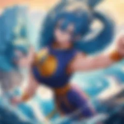 Majestic Saiyan Warrior unleashing powerful energy