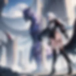 Majestic creature in manga artwork