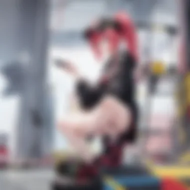The Art of Streaming: A VTuber's Creative Space A captivating visual of a VTuber's live streaming setup, illustrating the digital content creation process.