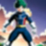Symbolic representation of heroism in My Hero Academia