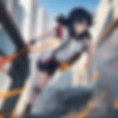Protagonists of My Hero Academia A dynamic scene of My Hero Academia's protagonists showcasing their unique Quirks.