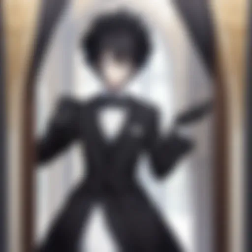 Mysterious Butler in Black Suit