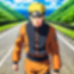 A symbolic representation of Naruto's journey