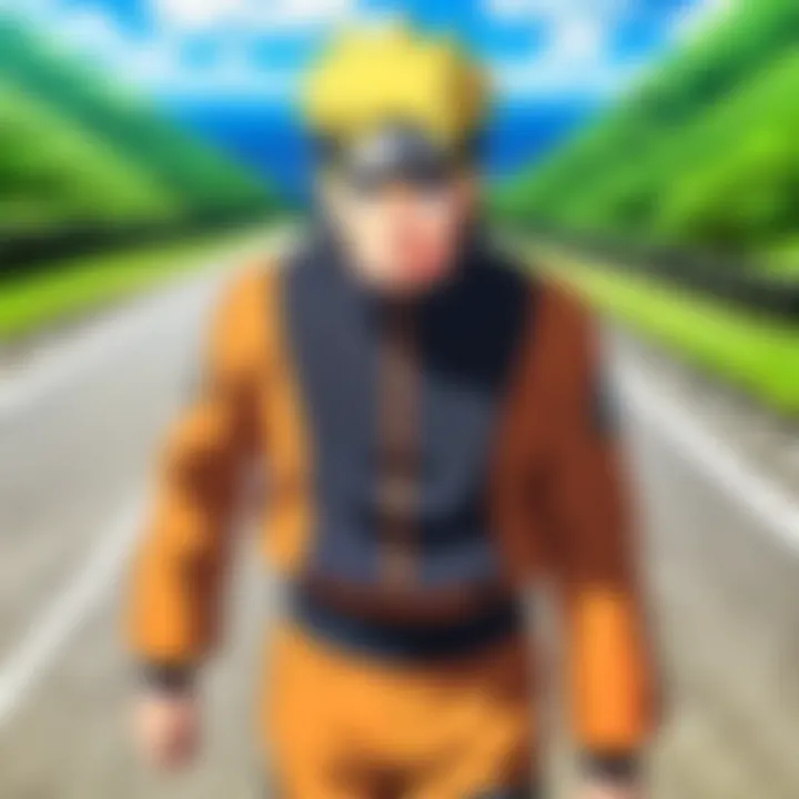A symbolic representation of Naruto's journey