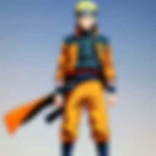 An illustration showcasing the key characters of Naruto in their iconic poses