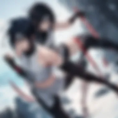 Clash of Titans: Naruto vs. Sasuke Naruto and Sasuke confronting each other in Season 4 Episode 1