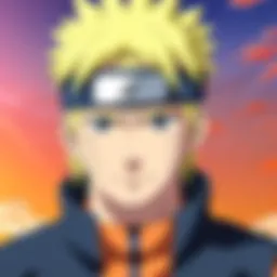 A dramatic scene showcasing Naruto's emotional struggle during a pivotal moment.