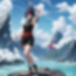 Artistic depiction of online anime store offering Naruto Shippuden dubbed episodes