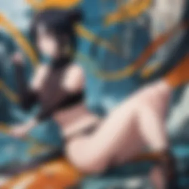 Key Characters in Naruto: The Last An artistic representation of key characters in Naruto: The Last.