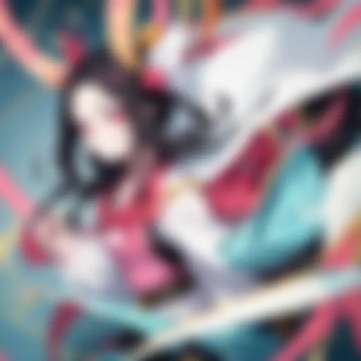 Nezuko Kamado unleashing her demon powers