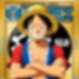 Cover art of the One Piece anime DVD collection showcasing iconic characters.