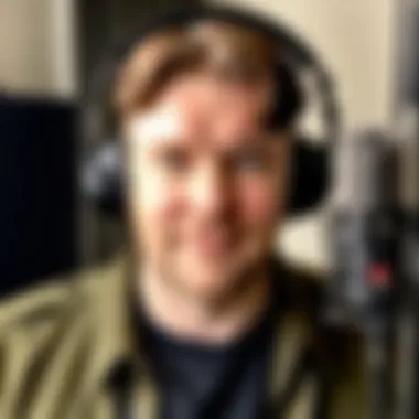 Behind-the-scenes of voice recording