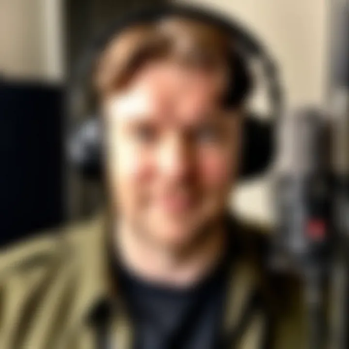 Behind-the-scenes of voice recording