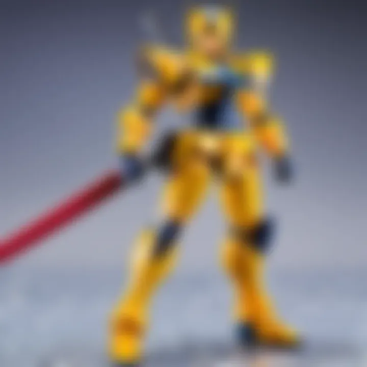 A visually striking display of Premium Bandai kits themed around popular anime characters.