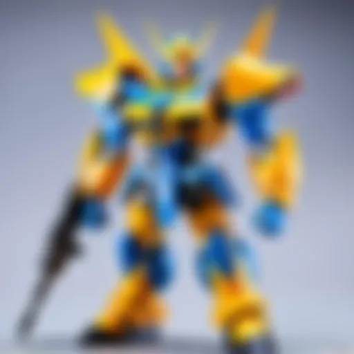 A detailed close-up of a Premium Bandai kit showcasing intricate design elements.