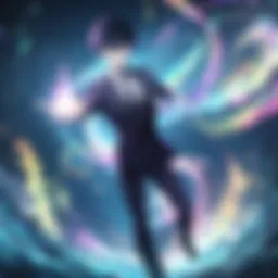 Spiritual energy emanating from a powerful psychic