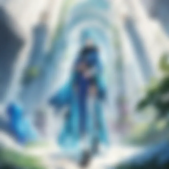 A breathtaking landscape from the anime showcasing the fantasy world