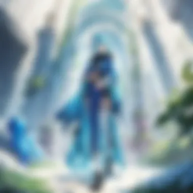 Fantasy Landscape of Reincarnated as a Slime A breathtaking landscape from the anime showcasing the fantasy world