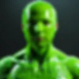 Stunning visual representation of the Slime character in action