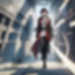 A vibrant scene showcasing iconic anime characters from various genres