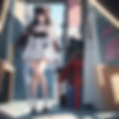 Viewer Immersion in Anime An engaging depiction of a viewer immersed in an anime experience