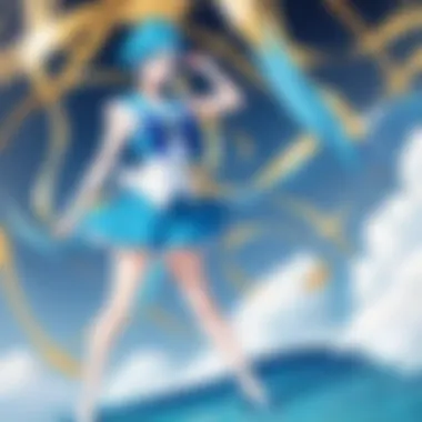 Intricate Styling of Sailor Mercury Wig Aquatic Elegance Wig