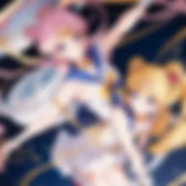 Opulent Sailor Moon Comforter Fabric Luxurious Fabric of Sailor Moon Comforter