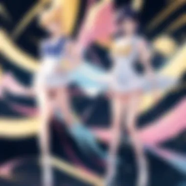 The Iconic Transformation of Sailor Moon A close-up of Sailor Moon showcasing her iconic transformation.