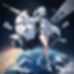 Satellite in orbit capturing Earth imagery