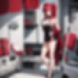 Seductive Femme Fatale Character in Highschool DxD