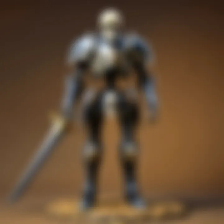 An illustration of the intricate character design of the protagonist, highlighting their unique armor and skeletal features.