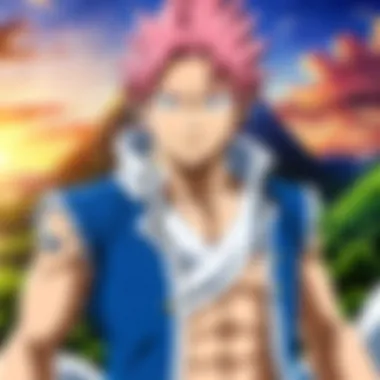 Iconic Characters from Fairy Tail Fairy Tail iconic characters in a vibrant scene