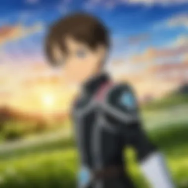 The Heartfelt Connection An emotional moment between Asuna and Kirito