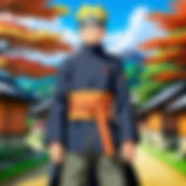 Artistic representation of the Hidden Leaf Village