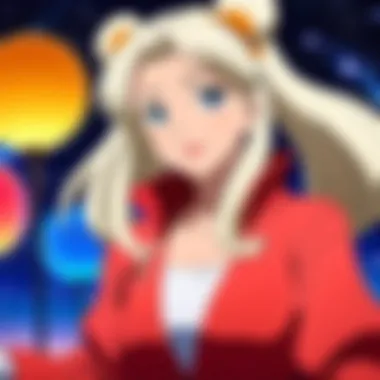 Vibrant Anime Characters on Disney Plus A vibrant collage showcasing popular anime characters featured on Disney Plus.