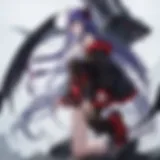 A dramatic portrayal of the protagonist in their new form
