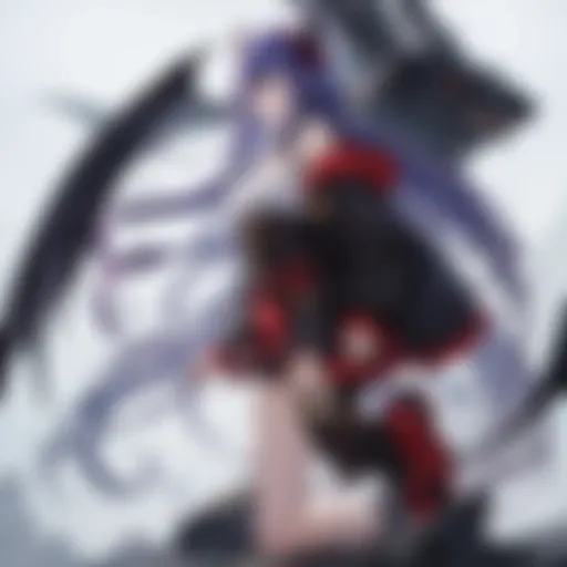 A dramatic portrayal of the protagonist in their new form