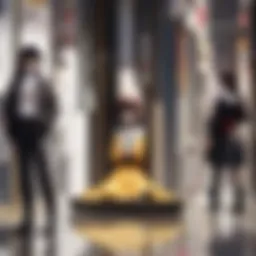 A symbolic representation of pride, showcasing a figure gazing into a mirror.