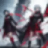 Cover art of Tokyo Ghoul Blu-ray edition showcasing iconic characters