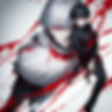 Kaneki Character Poster Character poster of Kaneki from Tokyo Ghoul Season Two