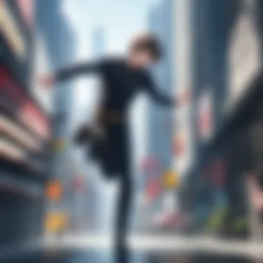 Dynamic Cityscape Urban Superhero Setting