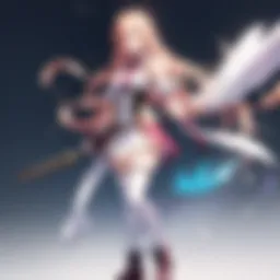 A dynamic scene showcasing the intense battles in Valkyrie Drive.