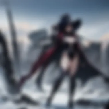 Intense Action Scene from Vampire Hunter D A captivating still from the movie displaying an intense action scene with atmospheric lighting.
